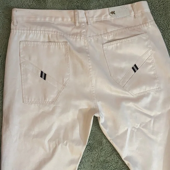 Kaalu White Straight-Leg Pants Sz 40 - Picture 8 of 11
